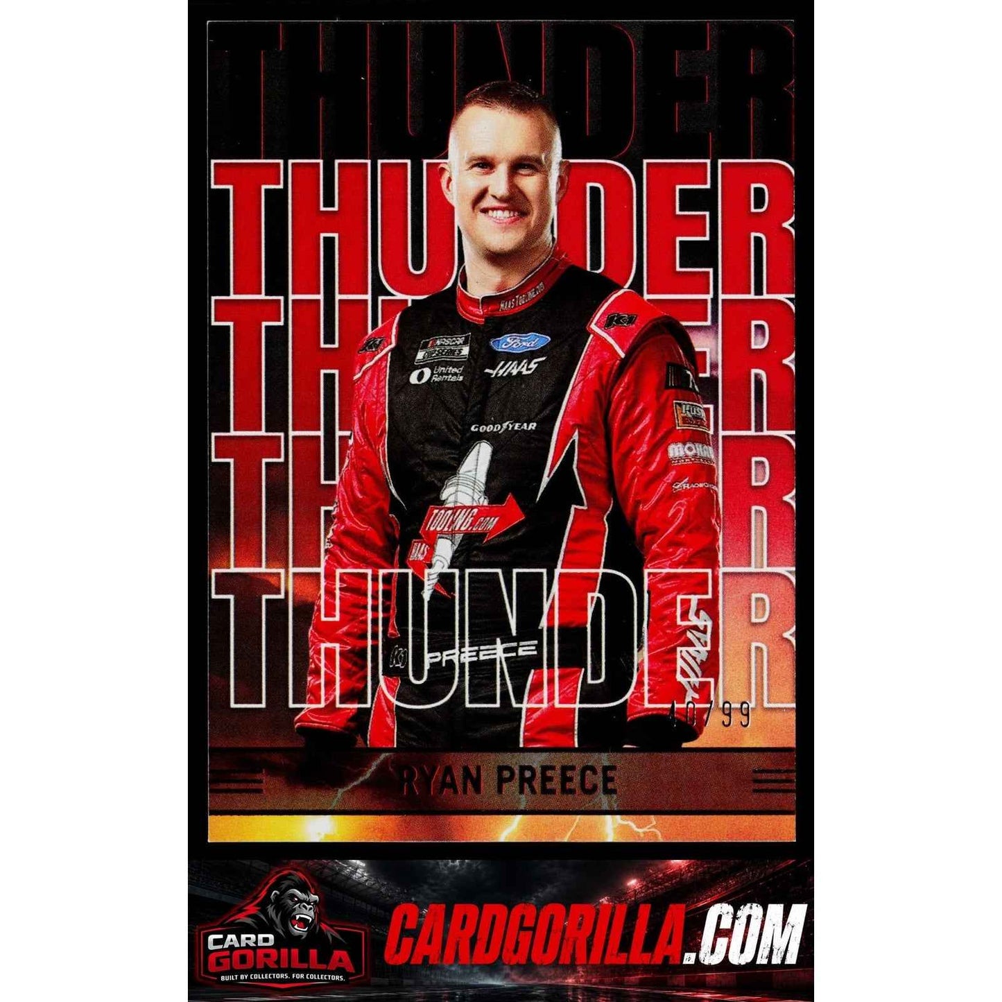2023 Panini Chronicles #9 Ryan Preece Thunder Red #/99