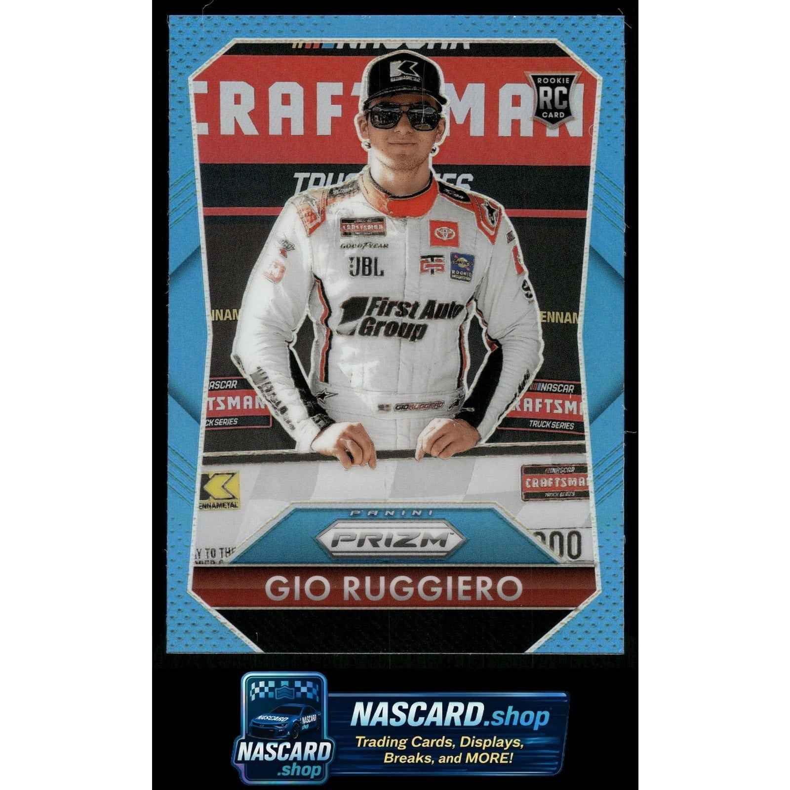 2025 Panini Prizm #177 Gio Ruggiero Carolina Blue