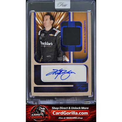 2025 Panini Turn Four #MA-KBS Kyle Busch Memorabilia Autographs Blue #/49