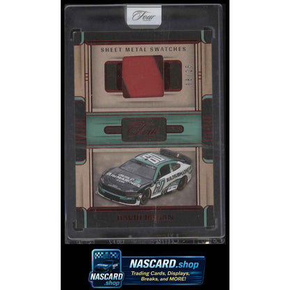 2025 Panini Turn Four #SWS-DRG David Ragan Sheet Metal Swatches Red #/25