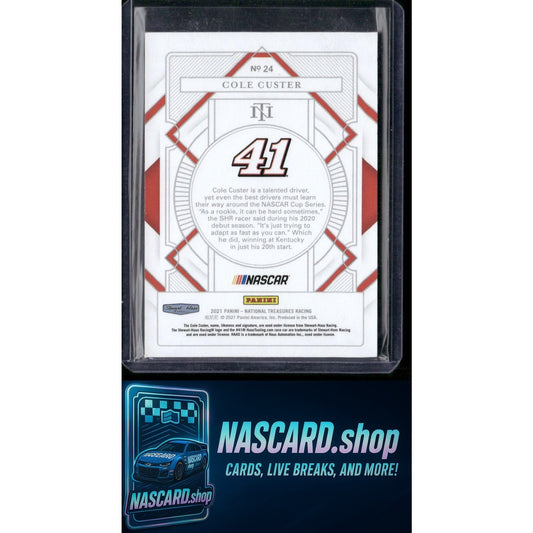 2021 Panini National Treasures #24 Cole Custer Holo Silver #/15