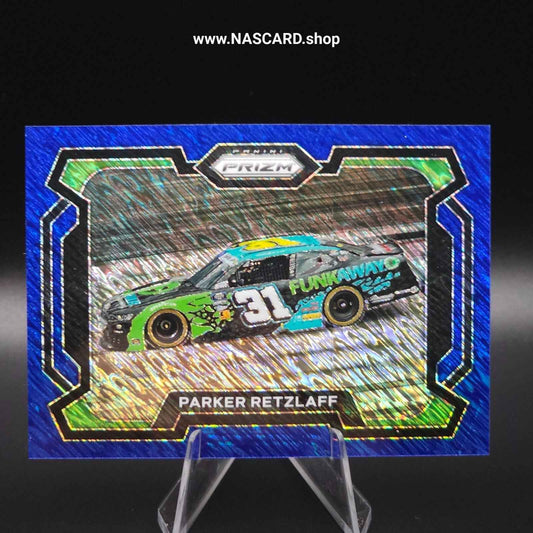 2024 Panini Prizm Racing Rides FOTL Blue Shimmer #9 Parker Retzlaff 10/10 - NASCARD.shop
