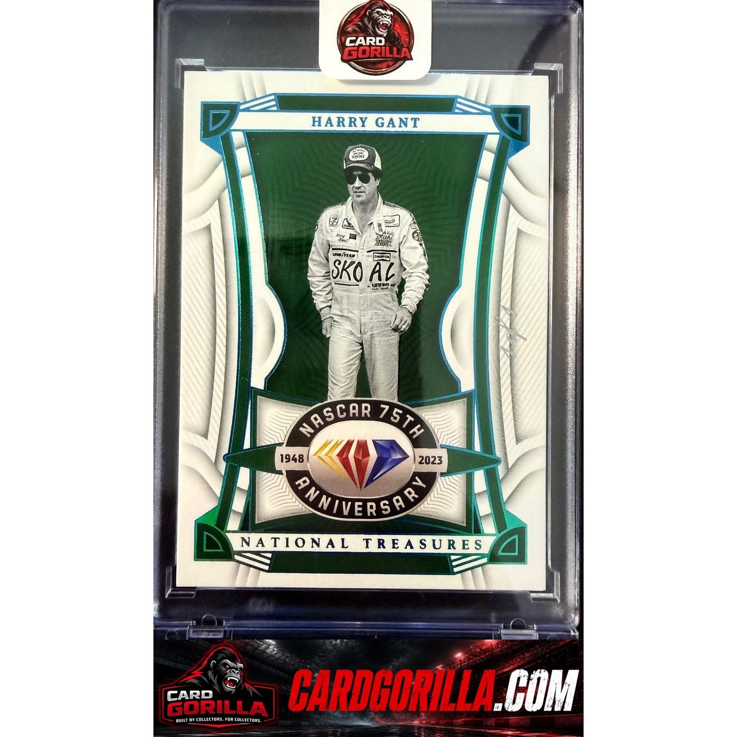 2023 National Treasures Diamond Anniversary Harry Gant Holo Platinum Blue #1/1