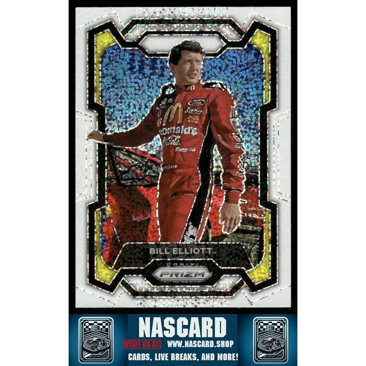 2024 Panini Prizm - Bill Elliott #7 White Sparkle Prizm