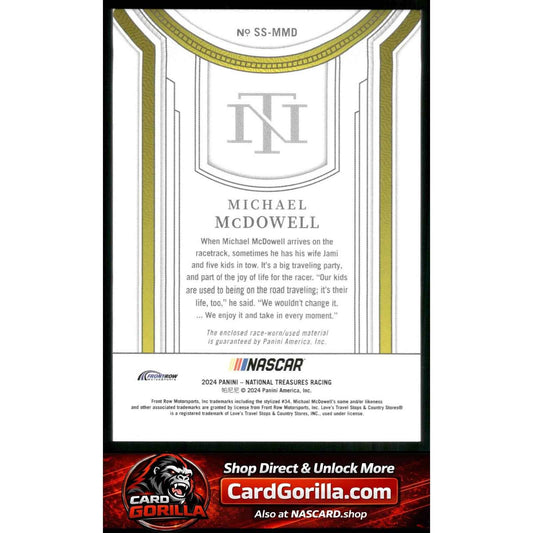 2024 Panini National Treasures #SS-MMD Michael McDowell Silhouettes #/99