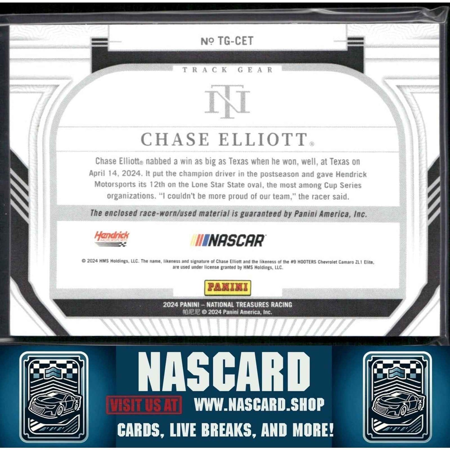 2024 National Treasures Track Gear Holo Silver Chase Elliott /25 - NASCARD.shop