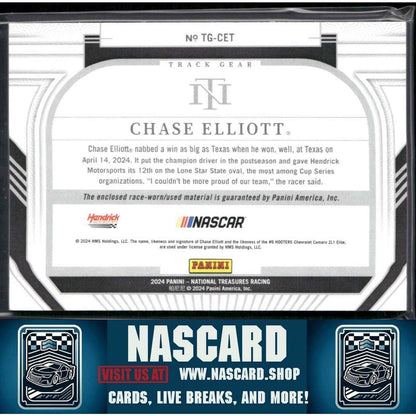 2024 National Treasures Track Gear Holo Silver Chase Elliott /25 - NASCARD.shop
