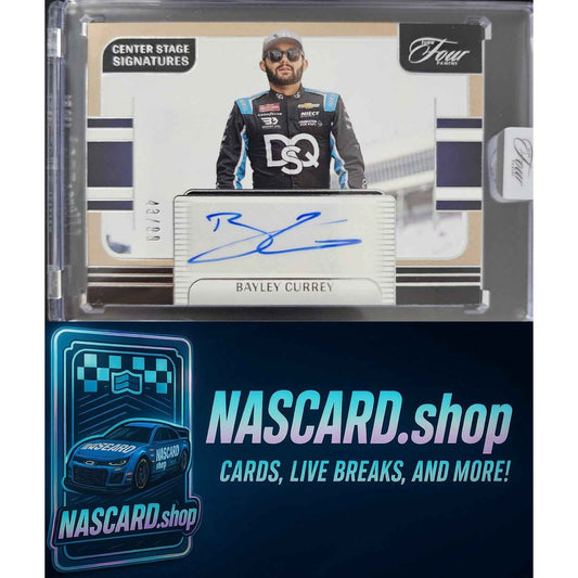 2025 Panini Turn Four #CSS-BCY Bayley Currey Center Stage Signatures #/99