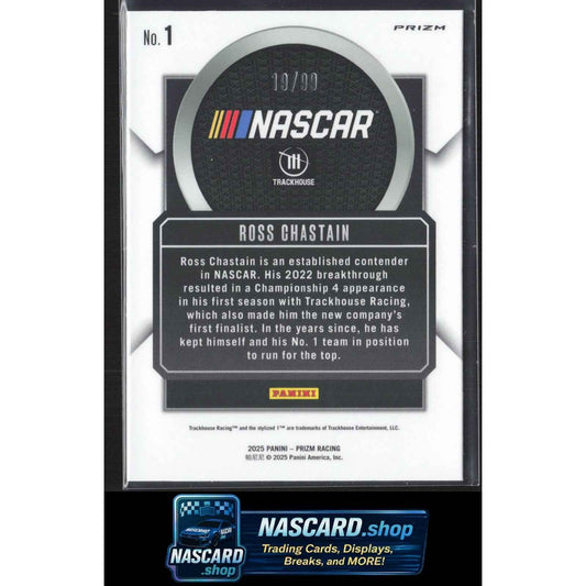 2025 Panini Prizm #1 Ross Chastain Talisman Red #/99