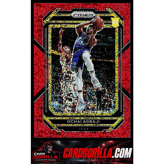 2022-23 Panini Prizm #267 Ochai Agbaji Prizms Red Sparkle