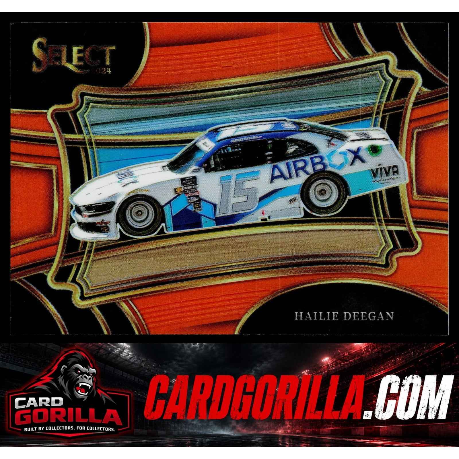 2024 Panini Select #186 Hailie Deegan Orange Prizms #/49