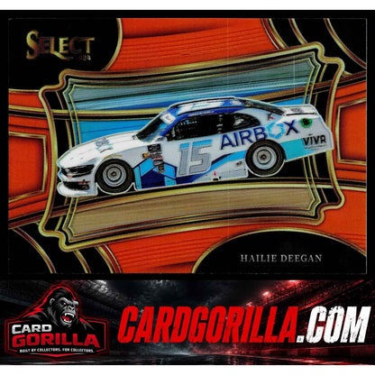 2024 Panini Select #186 Hailie Deegan Orange Prizms #/49