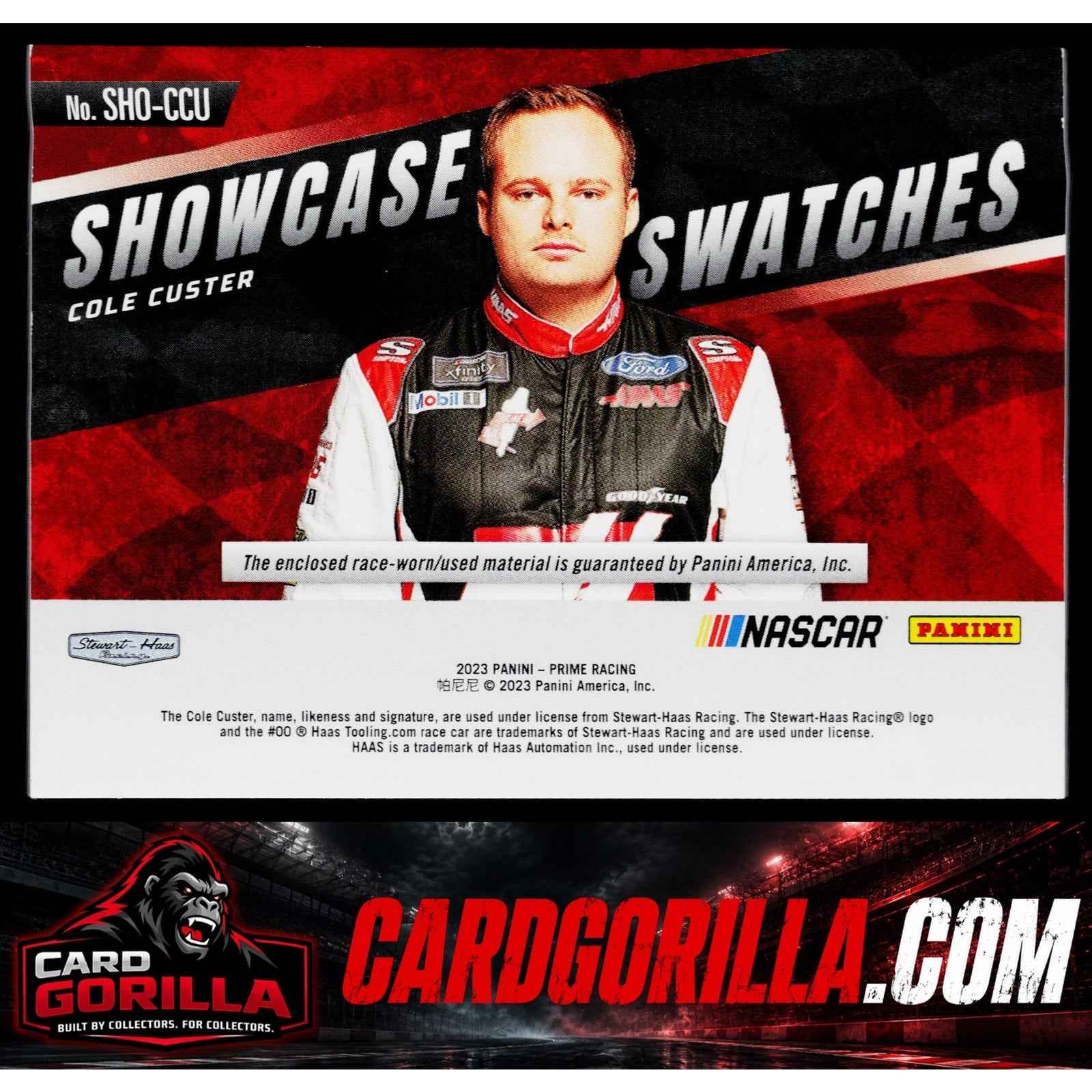 2023 Panini Prime #SHO-CCU Cole Custer Showcase Swatches #/49