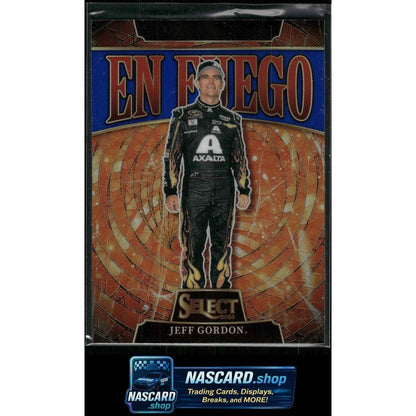 2025 Panini Select #14 Jeff Gordon En Fuego Blue Prizms #/49