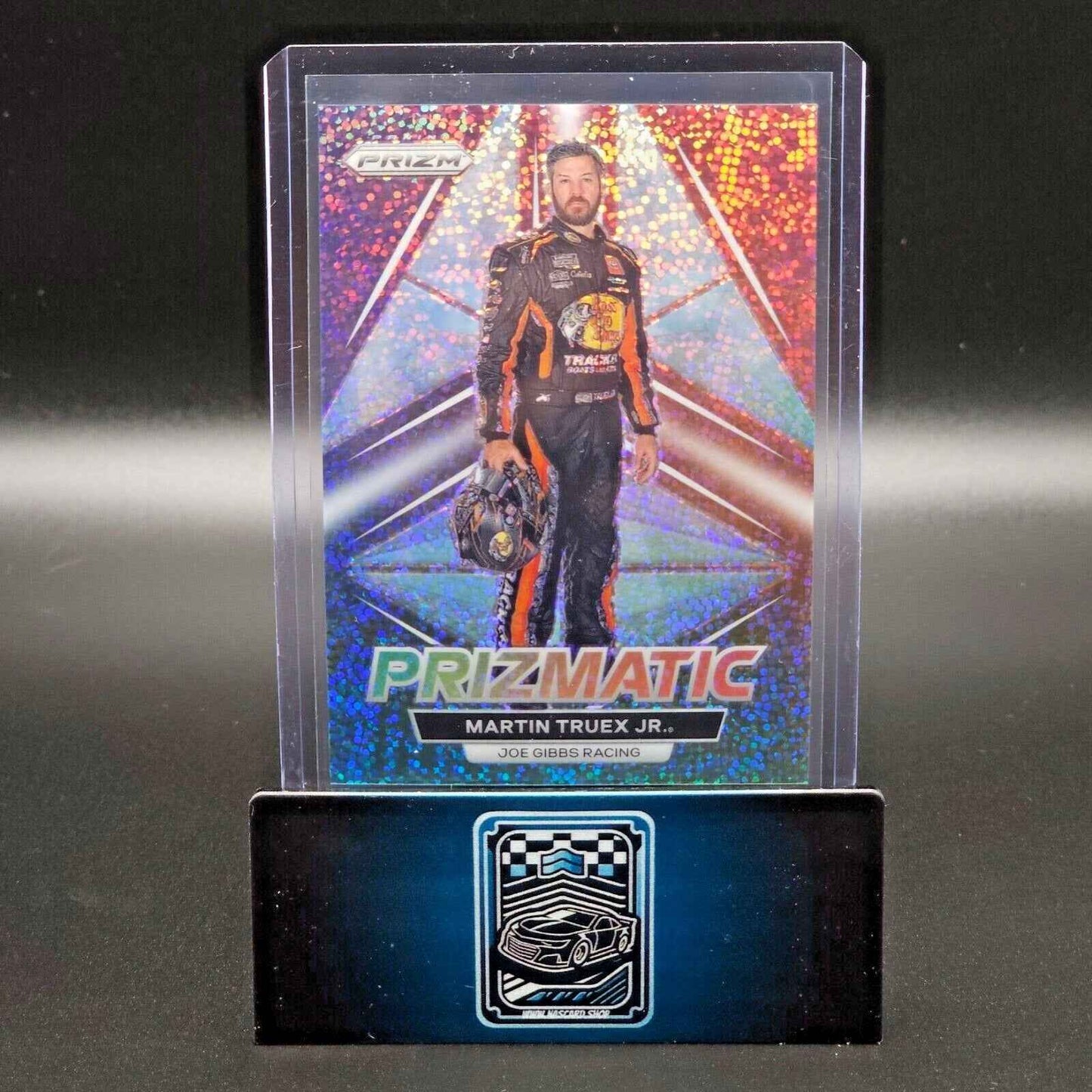2023 Panini Prizm Racing Prizmatic White Sparkle Prizm #P2 Martin Truex Jr. - Card Gorilla