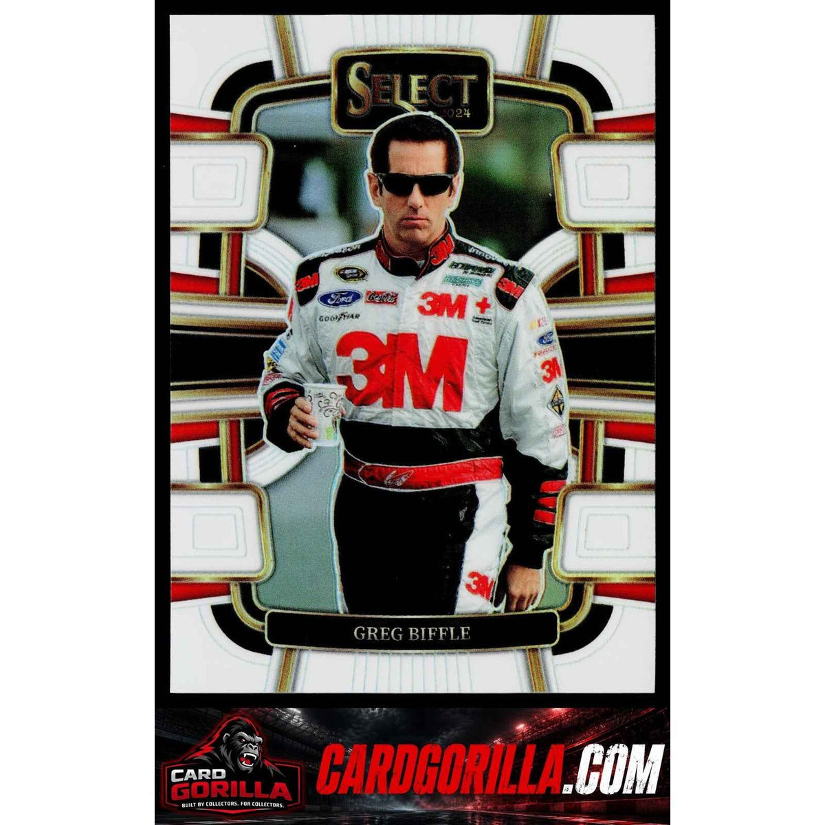 2024 Panini Select #8 Greg Biffle White Prizms #/99