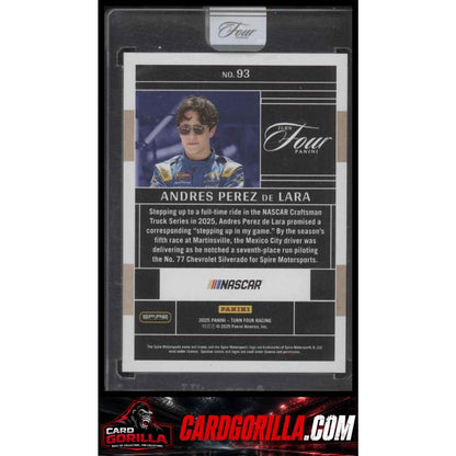 2025 Panini Turn Four #93 Andres Perez De Lara #/75