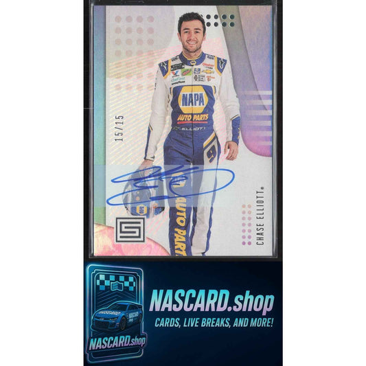 2020 Panini Chronicles #16 Chase Elliott Status Autographs #/15