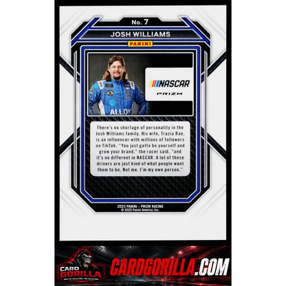 2023 Panini Prizm #7 Josh Williams White Sparkle Prizm