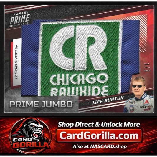 2023 Panini Prime Jeff Burton Prime Jumbo Sponsor Patch #1/1