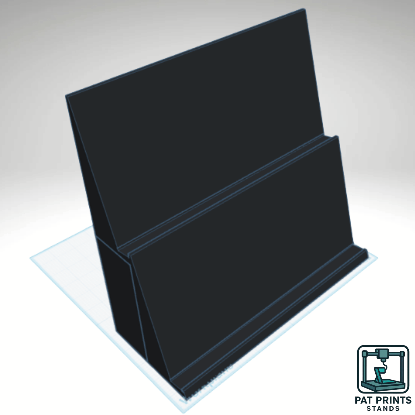 2-Tier Graded Trading Card Display Stand – Custom 3D Printed