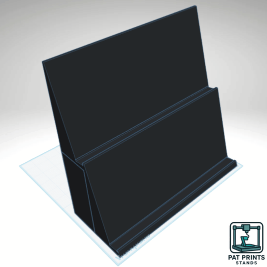 2-Tier Graded Trading Card Display Stand – Custom 3D Printed