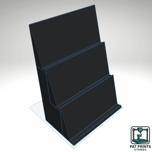 3-Tier Graded Trading Card Display Stand – Custom 3D Printed