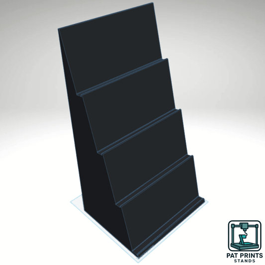 4-Tier Graded Trading Card Display Stand – Custom 3D Printed