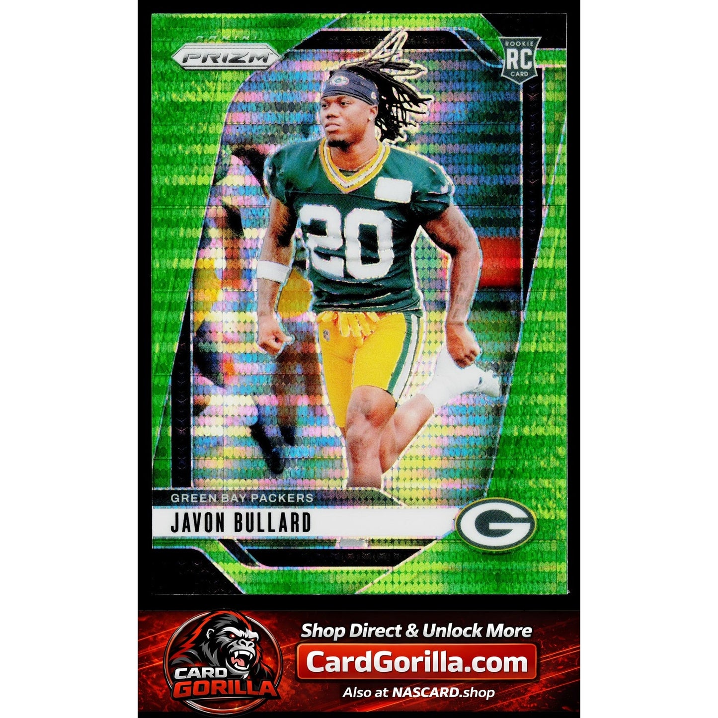 2024 Panini Prizm #345 Javon Bullard Neon Green Pulsar