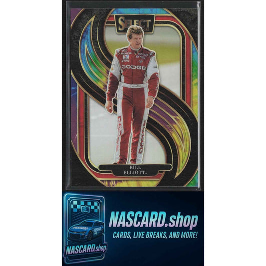 2025 Panini Select #258 Bill Elliott Tie-Dye Prizms #/25
