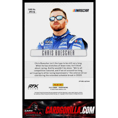 2023 Panini Prizm #PF15 Chris Buescher Prizm Flashbacks