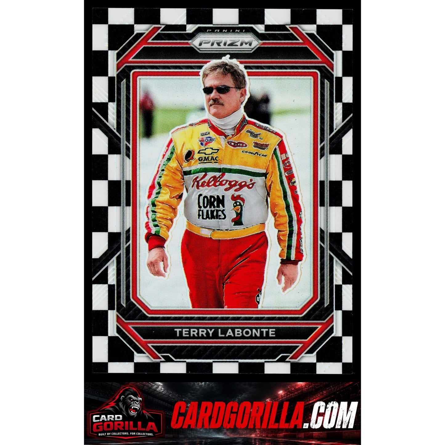 2023 Panini Prizm #48 Terry Labonte Checkered Flag Prizm #/50