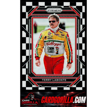 2023 Panini Prizm #48 Terry Labonte Checkered Flag Prizm #/50