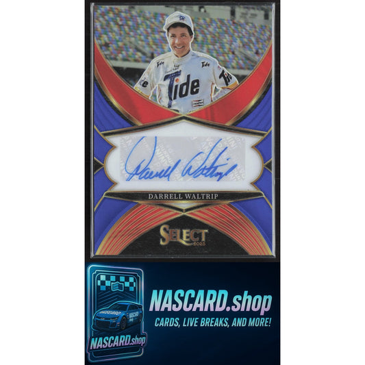 2025 Panini Select #LS-DWT Darrell Waltrip Legendary Signatures Blue Prizms #/99