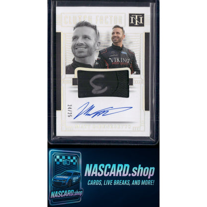 2024 National Treasures Matt DiBenedetto Clutch Factor Auto Holo Silver /25 - Card Gorilla