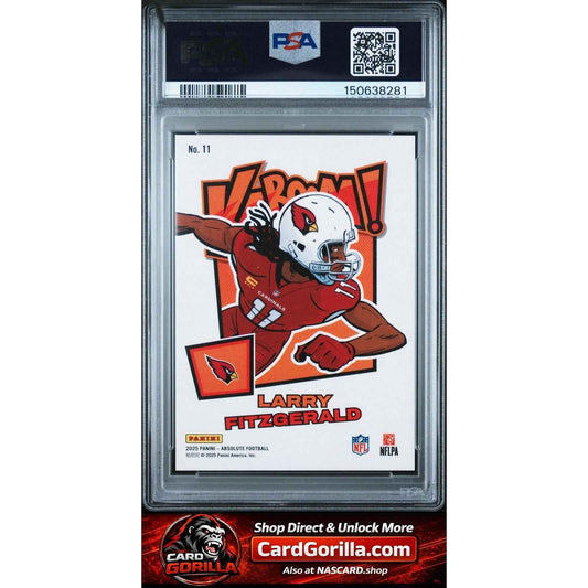 2025 Panini Absolute Kaboom! Horizontal #11 Larry Fitzgerald PSA 9
