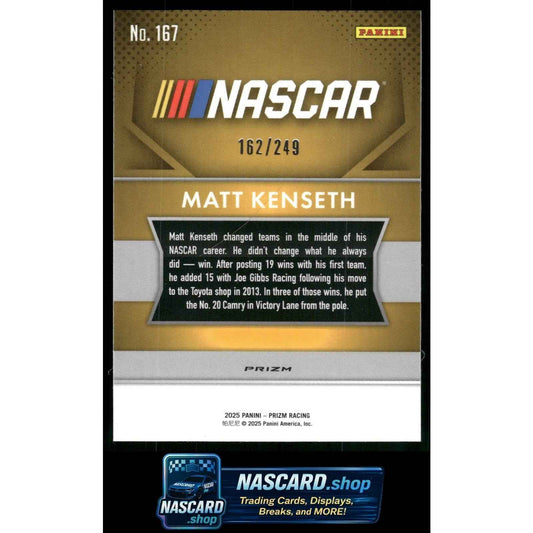 2025 Panini Prizm #167 Matt Kenseth Red #/249