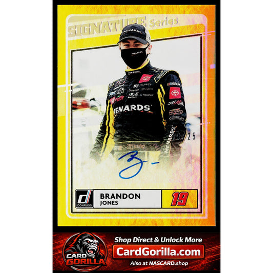 2021 Donruss #SS-BJ Brandon Jones Signature Series Holo Gold #/25