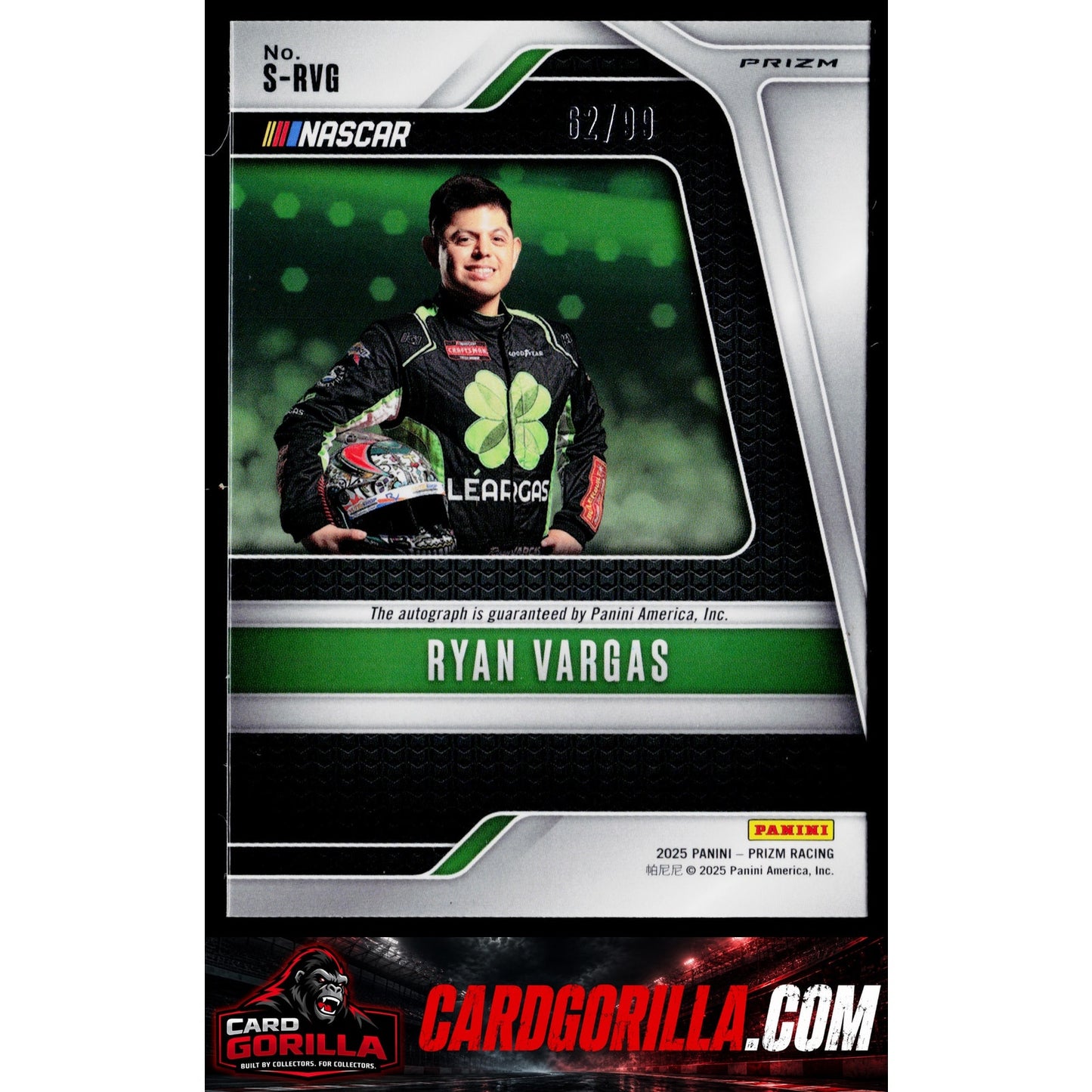 2025 Panini Prizm #S-RVG Ryan Vargas Scripts Red #/99