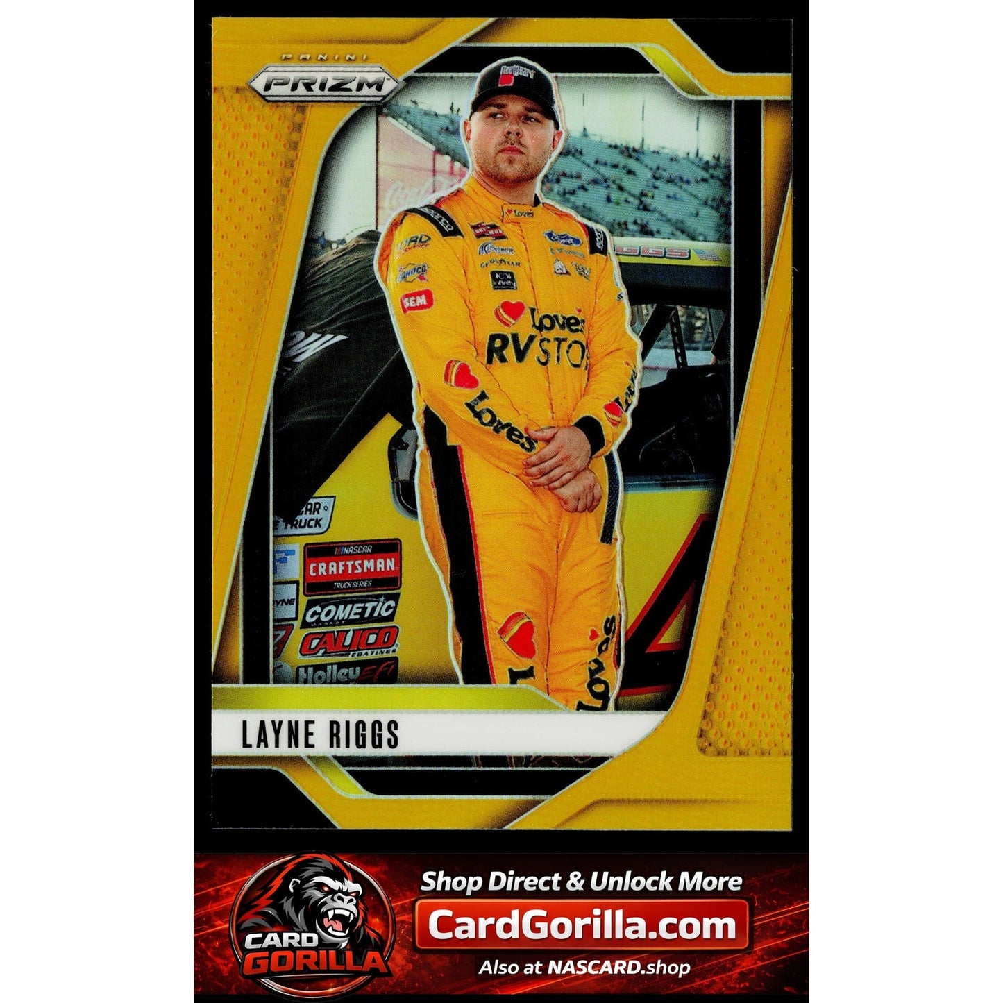 2025 Panini Prizm #44 Layne Riggs Gold #/10