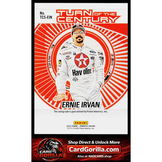 2025 Donruss #TCS-EIN Ernie Irvan Turn of the Century Autographs