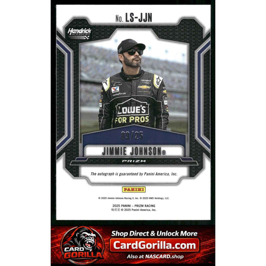 2025 Panini Prizm #LS-JJN Jimmie Johnson Legendary Signatures Mojo #/25