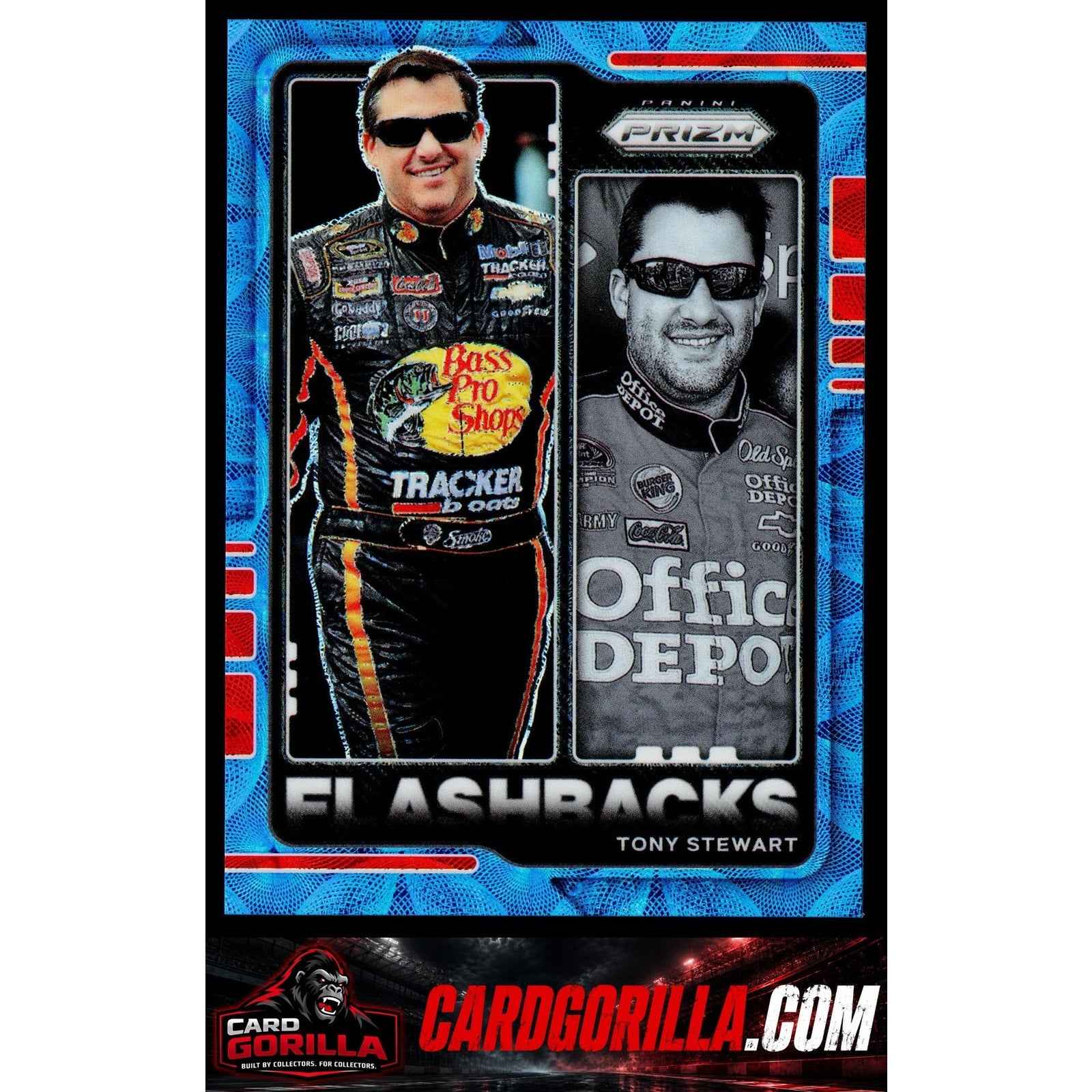 2021 Panini Prizm #80 Tony Stewart Carolina Blue Scope #/99