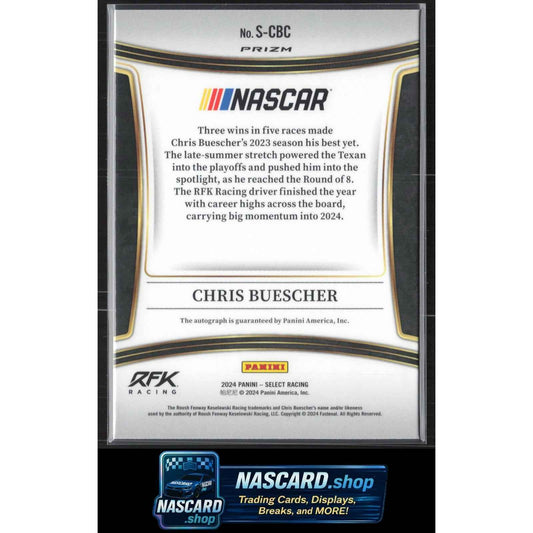 2024 Panini Select #S-CBC Chris Buescher Signatures