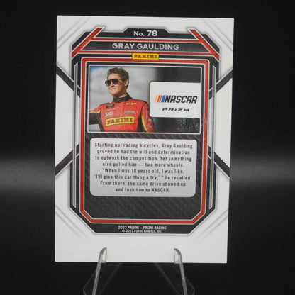 2023 Panini Prizm -White Sparkle Prizm #78 Gray Gaulding - NASCARD.shop