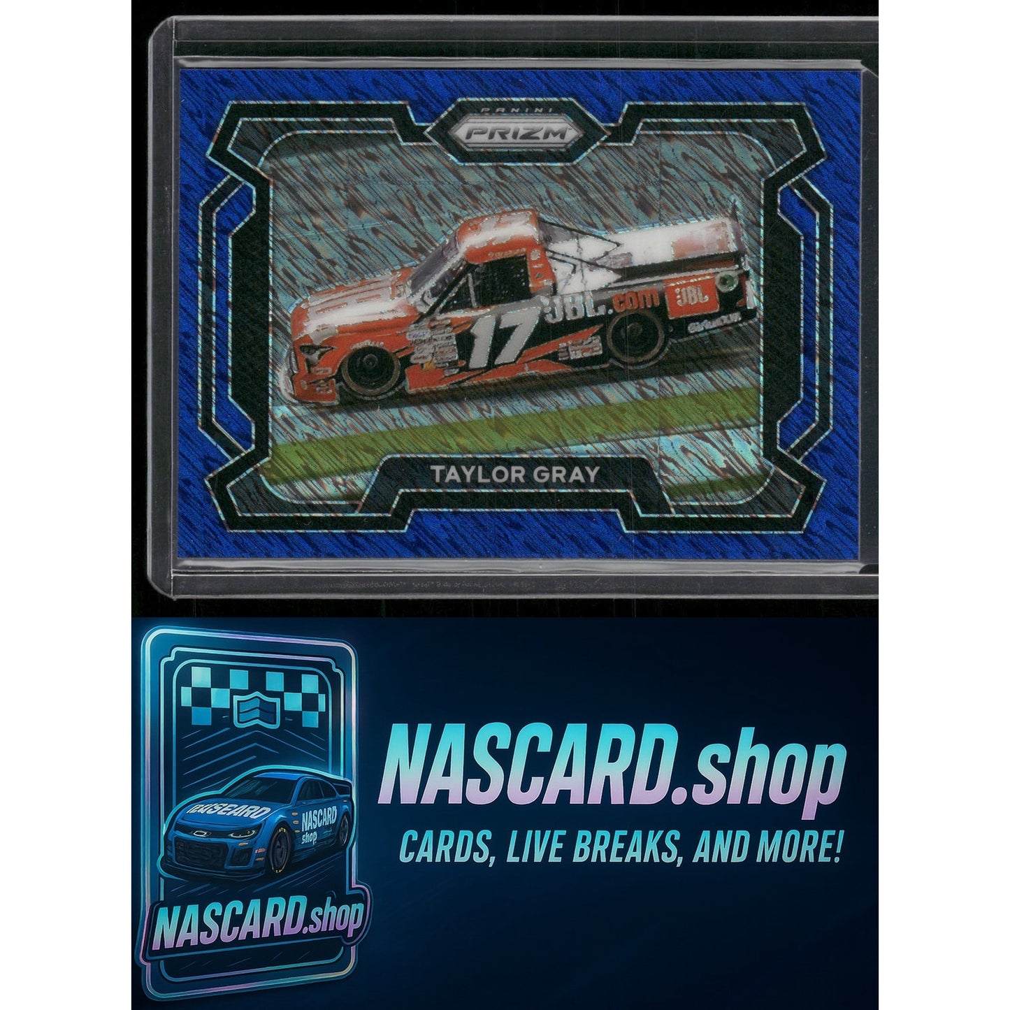 2024 Panini Prizm #80 Taylor Gray Blue Shimmer #/10 - NASCARD.shop