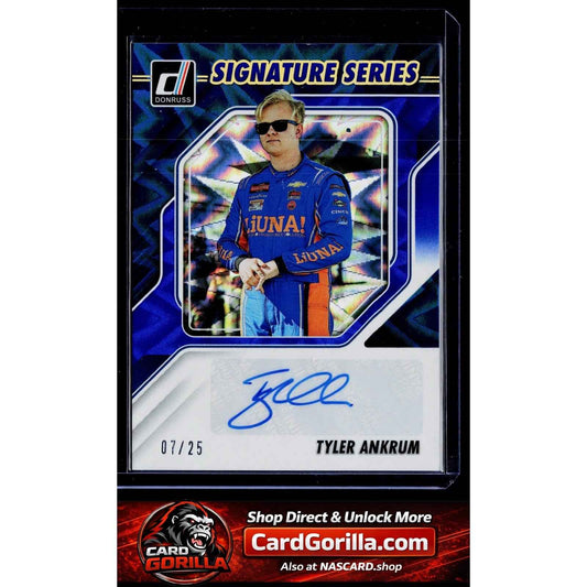 2026 Donruss #SS-TAM Tyler Ankrum Signature Series Blue Xplosion /25