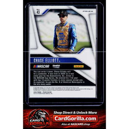 2025 Panini Prizm #43 Chase Elliott Silver