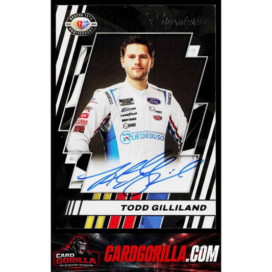 2023 Panini Prime #75-TG Todd Gilliland NASCAR 75th Anniversary Signatures