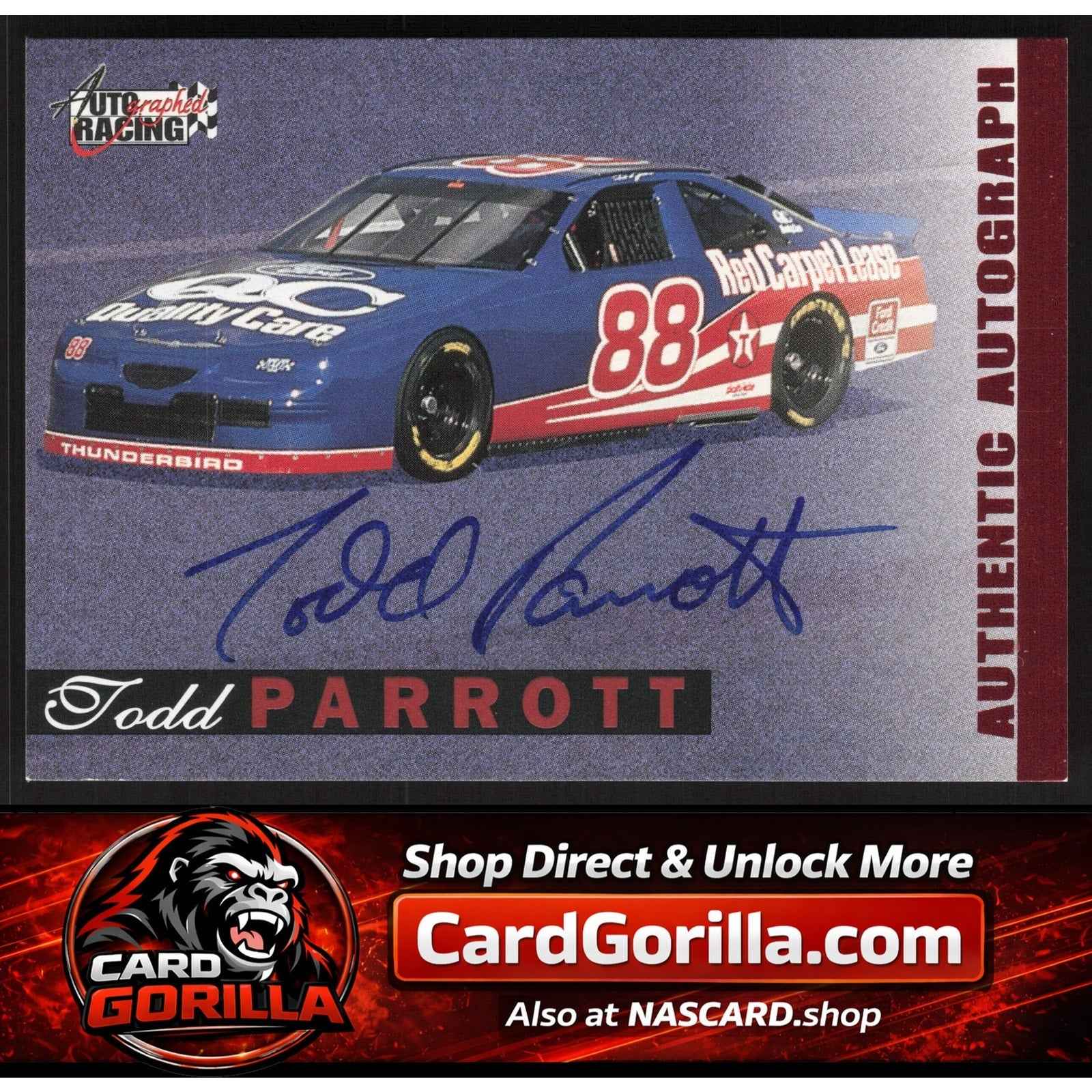 1996 Score Board Autographed #NNO Todd Parrott Autographs